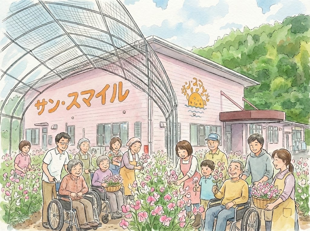 仲間と共に活動する様子